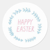 Happy Easter Ronde Sticker (Voorkant)