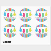 Happy Easter Ronde Sticker (Vel)