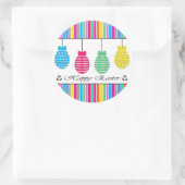 Happy Easter Ronde Sticker (Tas)