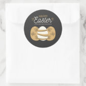 Happy Easter Ronde Sticker (Tas)