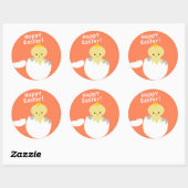 Happy Easter Ronde Sticker (Vel)