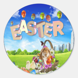 Happy Easter Ronde Sticker