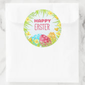 Happy Easter Ronde Sticker (Tas)