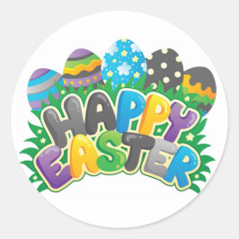 Happy Easter Ronde Sticker
