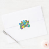 Happy Easter Ronde Sticker (Envelop)