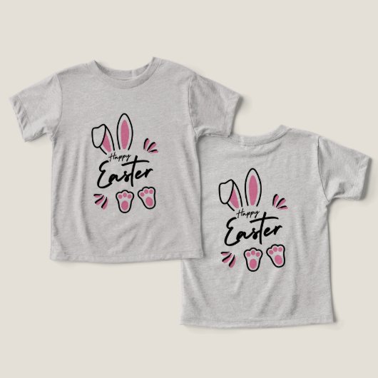 Happy Easter (roze) (Ontwerp Voorkant & Achterkant)