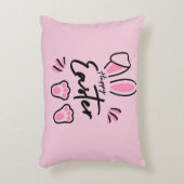 Happy Easter (roze) Accent Kussen (Voorkant(Verticaal))