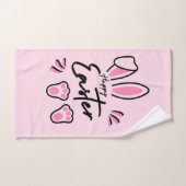 Happy Easter (roze) Bad Handdoek (Handdoek)