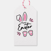 Happy Easter (roze) Cadeaulabel (Achterkant)