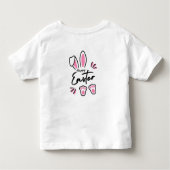 Happy Easter (roze) Kinder Shirts (Achterkant)