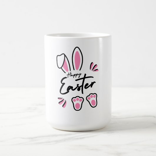 Happy Easter (roze) Koffiemok (Center)