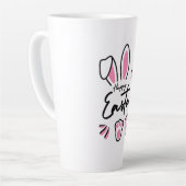 Happy Easter (roze) Latte Mok (Linkerhoek)