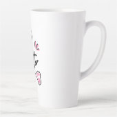 Happy Easter (roze) Latte Mok (Rechts)