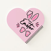 Happy Easter (roze) Notitieboek (Achterkant)