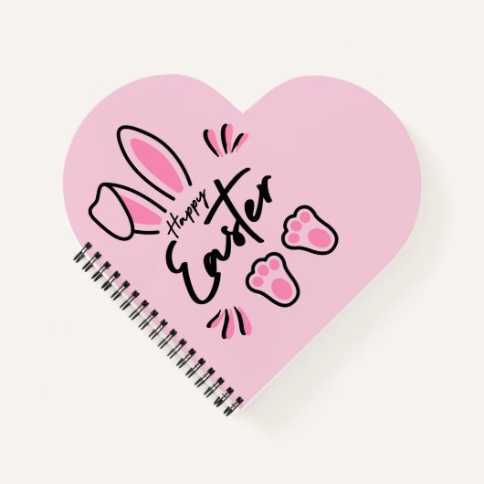 Happy Easter (roze) Notitieboek (Voorkant)
