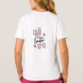 Happy Easter (roze) T-shirt (Achterkant)