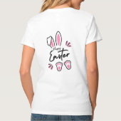 Happy Easter (roze) T-shirt (Achterkant)
