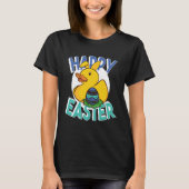 Happy Easter Rubber Duck Bunny Ears Easter Eggs cu T-shirt (Voorkant)