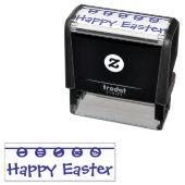Happy Easter Rubber Stamp Zelfinktende Stempel (In situ)
