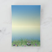 Happy Easter Saanen Goat Feestdagen Kaart (Binnen)