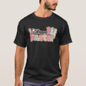 Happy Easter Sayings Egg Bunny T-shirt (Voorkant)