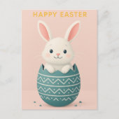 Happy Easter - Schattig Easter Bunny Briefkaart (Voorkant)