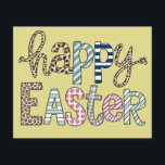 Happy Easter Schattige Bloemen Bunny Spring Leopar Flyer<br><div class="desc">Happy Easter Schattige Bloemen Bunny Spring Leopard</div>