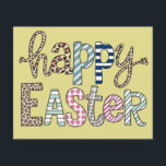 Happy Easter Schattige Bloemen Bunny Spring Leopar Flyer<br><div class="desc">Happy Easter Schattige Bloemen Bunny Spring Leopard</div>