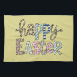 Happy Easter Schattige Bloemen Bunny Spring Leopar Theedoek<br><div class="desc">Happy Easter Schattige Bloemen Bunny Spring Leopard</div>