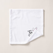 Happy Easter Schattige Bunny Ears and Feet Bad Handdoek (Wasdoekje)