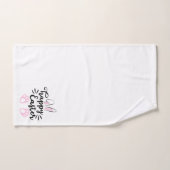 Happy Easter Schattige Bunny Ears and Feet Bad Handdoek (Handdoek)