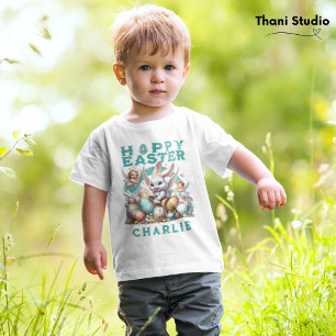 Happy Easter Schattige Bunny & Eggs naam