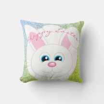 Happy Easter Schattige Cartoon Bunny Blauw Groen G