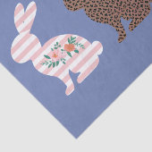 Happy Easter Schattige Easter Leopard Bunny Rabbit Tissuepapier (Detail)