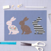 Happy Easter Schattige Easter Leopard Bunny Rabbit Tissuepapier (Craft)