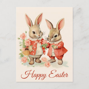 Happy Easter Schattige  konijn Briefkaart