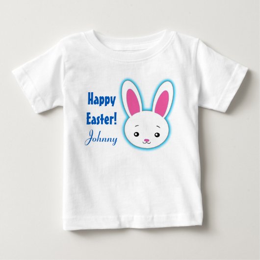 Happy Easter schattige konijn gepersonaliseerde na (Voorkant)