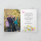 Happy Easter Schattige Konijn Waterverf Boeket Fot Kaart (Binnen)