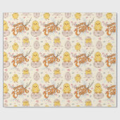 Happy Easter Schattige kuiken inpakpapier (Vlak)