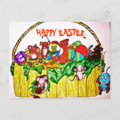 HAPPY EASTER SCHATTIGE MICE BRIEFKAART (Voorkant)
