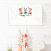 Happy Easter Schattigee Coquette Paashaas Konijn W Spandoek (Insitu)
