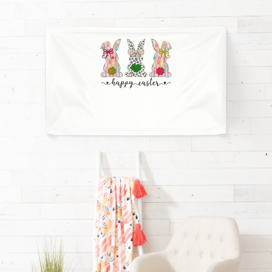 Happy Easter Schattigee Coquette Paashaas Konijn W Spandoek