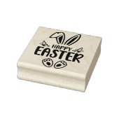 "Happy Easter" Schattigee konijn Rubberstempel (Stempel)