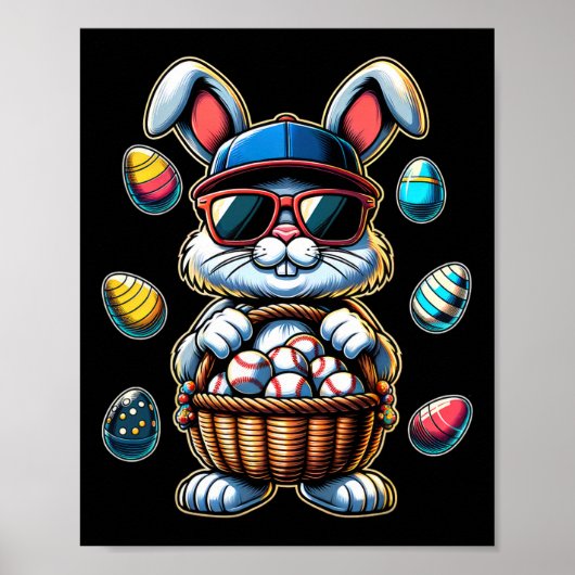 Happy Easter Sell Boys Easter Bunny Funny Easter S Poster (Voorkant)