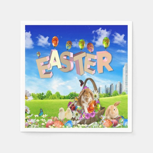 Happy Easter Servetten (Voorkant)