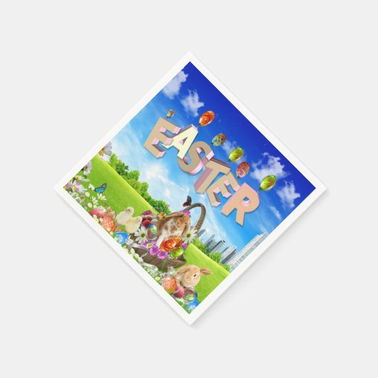 Happy Easter Servetten (Hoek)