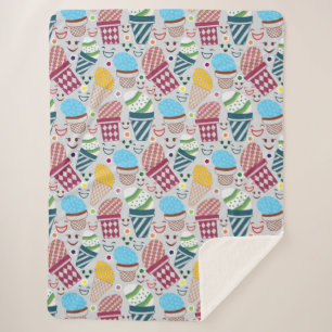 Happy Easter Sherpa Deken