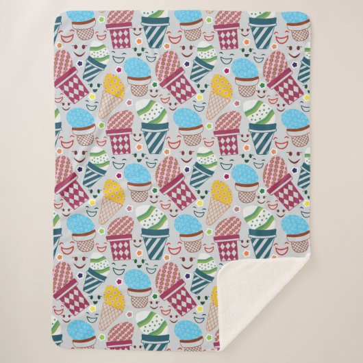 Happy Easter Sherpa Deken (Voorkant)