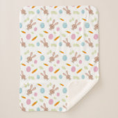 HAPPY EASTER SHERPA DEKEN (Voorkant)