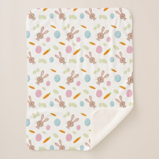 HAPPY EASTER SHERPA DEKEN (Voorkant)